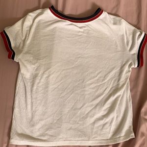 pacsun basic white short sleeve tee